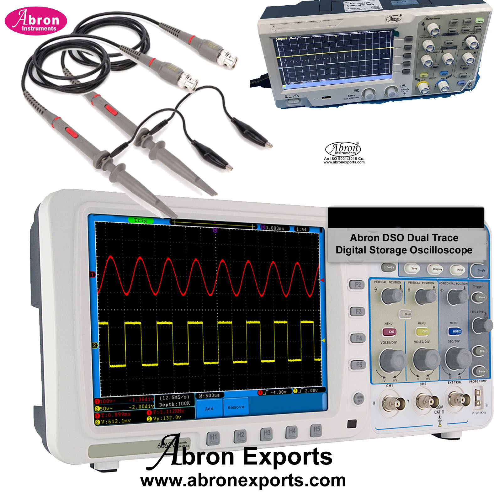 To Calibrate frequency of Audio Oscillator By CRO Digital 7 inch Abron AE-1424C